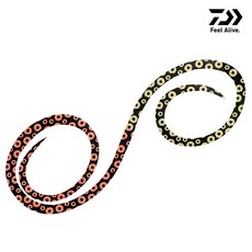 다이와 코우가 실리콘 넥타이 3D 야리스기 트윈컬리 / 참돔 타이라바 스커트 루어 채비, 1개