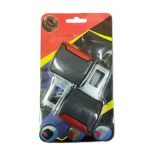 T.C車用品 豐田 96-01 CAMRY 冠美麗 蜂巢式防水腳踏墊 汽車地墊, 通用型安全帶插扣 一組2入,黑底藍邊