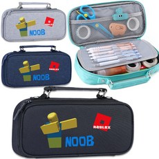 로블록스 대용량 필통 필기구 파우치 펜슬케이스 신학기 학용품 로벅스 초등학생 아동 02-4, 1개, 군청색 (Navy Blue)