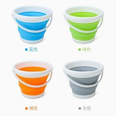 【開發票/統編】多功能20L大容量折疊水桶 新款活魚桶 便攜戶外洗車水桶 野營釣魚必備, 10陞圓桶【無蓋】顔色隨機髮