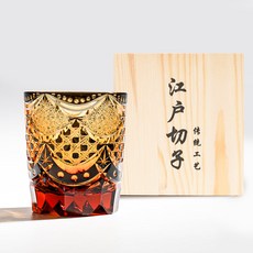 BRAVOMART 日式江戶切子 星幕宮紋 威士忌杯, 1個