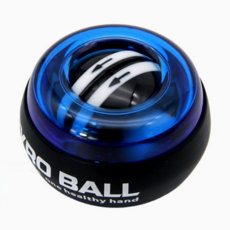 자이로 그립볼 전완근 스핀 클립볼 손목근력기 악력기 팔근육 스트레칭, 블루, 1개 블루, 1개