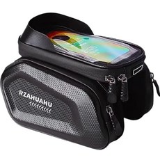 RZAHUAHU 自行車手機車前袋，大容量耐磨置物籃，方便騎行收納, 1個, 黑色