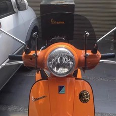 실버 탑박스 베스파 리어 접이식 부품 LX125 캐리어, B. 밝은 회색 라운드 유리