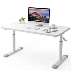 모션데스크 가정용 높이 조절 학습 책상 사무용 컴퓨터책상, 화이트