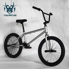 웅즈 BMX 자전거 로드 MTB 범쓰네 산악 묘기 풀샥 엠티비, 1개, 1cm, 브라이트실버블랙