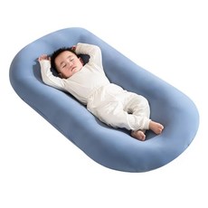 嬰兒餵奶枕 防溢奶斜坡墊 四季通用 安撫防驚跳床中床, 普通款-櫻花粉（10463）