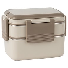 SHUNFA 304 스테인레스 스틸 보온 도시락 1600ml, 1개, 카키