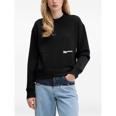 칼라거펠트진 로고 크루 넥 스웨트셔츠