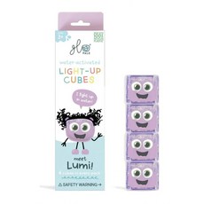 글로팔즈 (GLO PALS) 미국에서 온 물놀이 라이트업 큐브 LED 큐브 (물에 넣으면 불이 켜져요!), 1개, 보라 1개, 보라