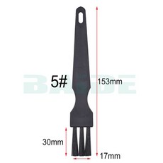 블랙 논슬립 핸들 PCB 리워크 ESD 정전기 방지 브러쉬 (휴대폰 태블릿 BGA 수리 납땜용) 500개/묶음, 05 NO.5