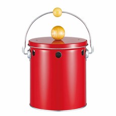 日本 OBAKETSU 手工製蚊香桶(大) 復古工業質感 露營蚊香罐 露營防蚊 戶外驅蟲, 紅色