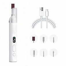 YUNMI 전동 네일 머신 연마 네일 폴란드어 6개의 비트 LED 라이트 탑재