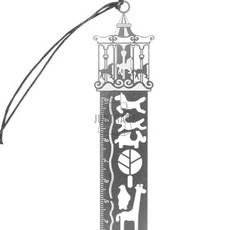 클래식 디자인 책갈피 겸 도형자 템플레이트 학용품자 책갈피도형자, 목마