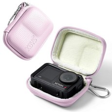 Linpr DJI Osmo Action Pro 5/4/3 Insta360 에이스/에이스 프로 2 Go Pro Hero 13/12/11/10/9와 호환되는 액션 카메라 케이스, 퍼플