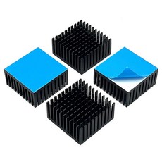 120mm 대형 알루미늄 방열판 (120x120x20mm / 4.72x4.72x0.79인치) - 맥 미니 쿨러 Wi-Fi 라우터 전원 공급 장치 IC 그래픽 카드 및 메모, 40×40×20mm(4개)