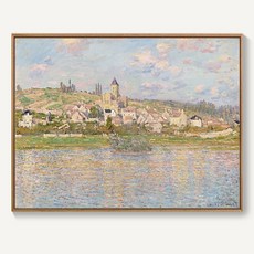 가게오픈선물 모지스할머니 긴 현관안방 그림액자틀, 폭 40x높이 30cm(프레임 사이즈 포함), 흰색 얇은 프레임