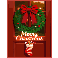 온메이드 DIY 명화그리기 그림그리기 세트 MD-220, 1개, 72 크리스마스 장식