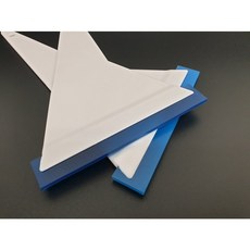 SR 전문가용 썬팅 스퀴지(TM-298-B) 헤라끝 교체용 우레탄 주걱 헤라 틴팅시공 및 유리창 윈도우 필름 스퀴지(23.5cm*11.5cm), 경질헤라(연청색 Hard), 1개