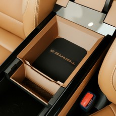 핏콘 토레스 콘솔 트레이 박스 차량용 수납함, 5 블랙_브라운