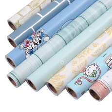 加厚自粘牆紙 卡通兒童房背景牆貼, 45cm*1米