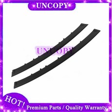 2개 프론트 센터 그릴 몰딩 트림 스트립 ABS 블랙 범퍼 포르쉐 카이엔 958 2011-2014 95850597300