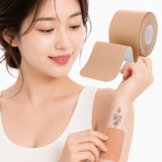 무드앤샵 타투 흉터 문신 가리는 테이프, 1개, 스킨색 1개, 스킨색