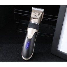 寵物美容電剪 高品質陶瓷刀頭 五檔微調, 1個, 香檳金