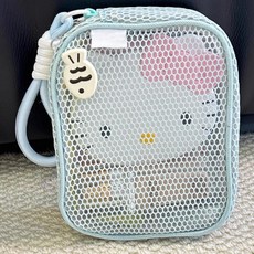 미셀즈픽 화장품 메쉬 망사 사각 휴대용 파우치