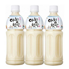 아침햇살 20펫 / 낱개 웅진 음료 쌀 곡물 병 음료수 아침 식사 대용 선물 간식, 500ml, 1개