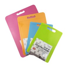 抗菌料理板2入 (小/中/大) 台灣製 砧板 切菜板 塑膠砧板 薄砧板 露營砧板, 1個