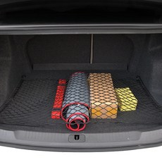 汽車儲物擋網 汽車座椅收納 儲物網兜 汽車收納 車載擋網 車用置物袋 汽車椅背 汽車掛袋 汽車用品, 通用款后備箱收納平網（全彈力單層通, 1個