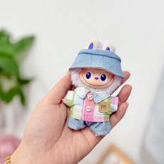 더몬스터즈 4세대 내마음속의 비밀번호 10cm 인형호환 인형옷 미니몬스터 인형옷 형옷만 인형불포함, 모자 셔츠 팬츠 세트, 1개