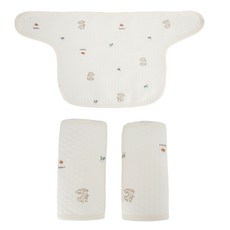 미라클 베이비 신생아 아기띠 침받이 2p + 침패드, 1세트, 토끼