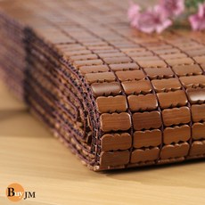 BuyJM 專利棉織炭化麻將竹涼蓆/附鬆緊帶款/長186cm