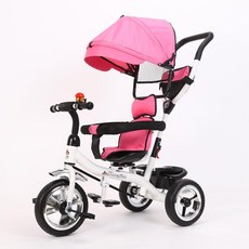 兒童三輪腳踏車 簡易拆卸 小孩自行車, 粉色, 1個