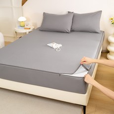 COZYKISS 지퍼형 방수 6면 라텍스 매트리스커버 높이10 15 20 25 요커버 싱글 슈퍼싱글 퀸 킹