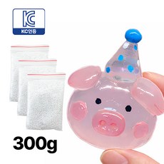 오르네르 KC인증 물에 녹는 플라스틱 투명 클레이 DIY 키링 만들기, 1개, 300g