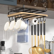 설치가 편리한 주방정리선반 주방컵걸이 다용도걸이, 1개