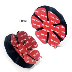 3M VHB 10cm 초강력 접착제 강력 흡착 초강력 내비게이션 거치대 흡착판 업그레이드된 곡면 밀착 핸드폰 스마트폰 거치판 차량용 흡착패드 대시보드 사계절 제조사 직수입, 블랙, 1세트