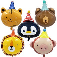 대형 생일풍선 동물풍선 생일파티 소품 풍선세트, 1세트