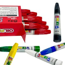 찌꺼기없는 크레파스 1타스 단색 크레용 12p, 노랑 1타스