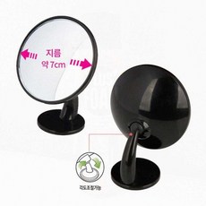자동차 부착형 원형 보조미러 주차용 주행용 안전 사각지대거울 사이드미러보조거울