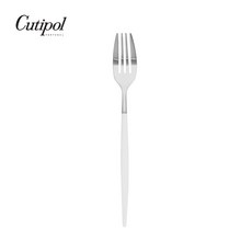 Cutipol MIO 白柄霧面不銹鋼 點心叉 葡萄牙手工餐具, 1個