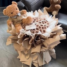 皇運之家百貨店 永生花ins曼塔玫瑰花束 仿真香皂花 520母親節生日禮物送閨蜜, 【粉柔慕情33朵玫瑰