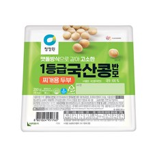 [냉장] 종가집 국산콩두부 찌개용 200g, 3개