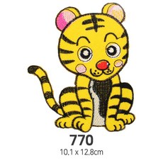 와펜 DIY 자수 패치 와펜모음 열부착식와펜, 4개, 와펜 패치 770번