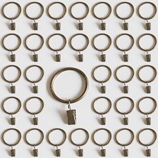 간편한 커튼링집게 (내경 3.2cm) 4컬러 25파이용, 10개, 황동