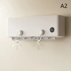 직접 부는 방지 벽걸이형 에어컨 수동 팬 공기 배출구 마스크에 최적한 조절 가능한 디자인, 03 2PCS-WHITE