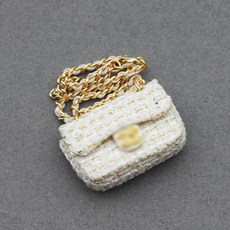 팝마트 인형 미니어쳐 가방 라부부 베이비 백 CRYBABY 15cm 핸드백 트렌드, 2 C 화이트 크로스 백